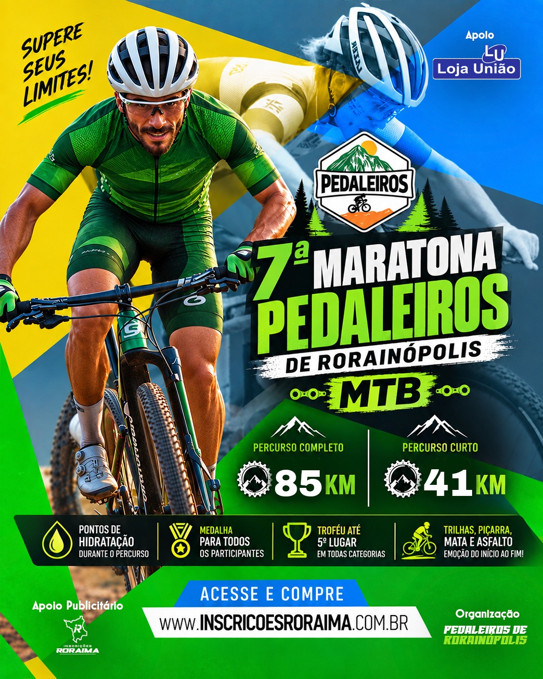 Maratona de ciclismo - MTB PEDALEIROS DE RORAINÓPOLIS 2026